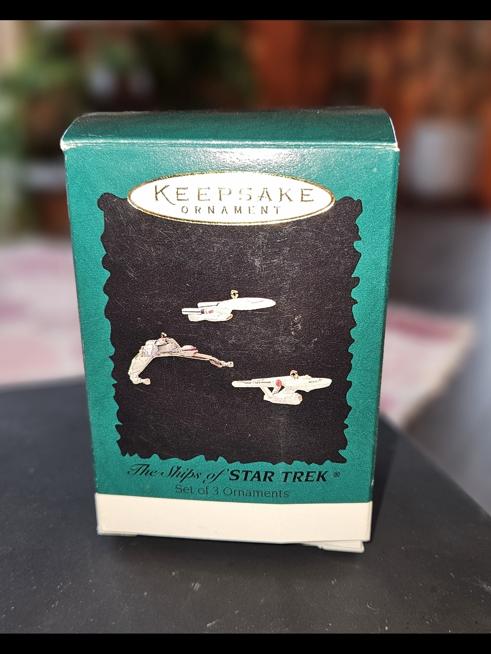 1995 Hallmark Ships of Star Trek 3 Mini Ornaments New in Box